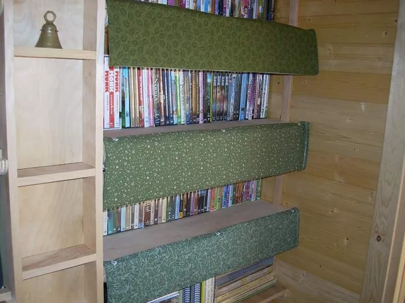 book case with dust shields