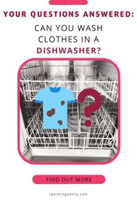 Wondering if you can wash clothes in a dishwasher? Learn why it's not recommended and what items are safe to wash. Get tips for alternative cleaning methods.
