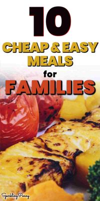 10 cheap foods to feed 6 people. 10 delicious and affordable recipe ideas for when you are on a budget. Cheap meals for large families without blowing your budget.
