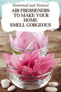 DIY natural air freshener recipes for a fresher, fragrant home. Make your house smells go away with a natural room spray using essential oils and more!