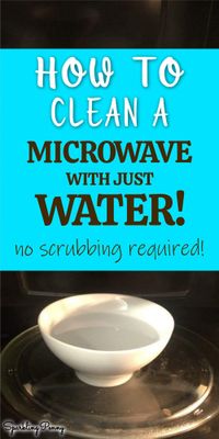 No need for nasty chemicals. Find out how to clean a microwave with just water and no scrubbing needed!
