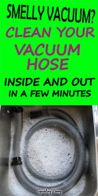 If your vacuum isn't sucking, it could be time to deep clean the hose.