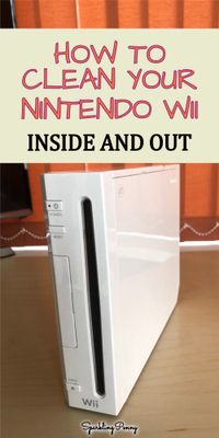 How to clean your Nintendo Wii game console including all the parts.