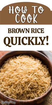 How to cook brown rice quickly and make it fluffy on the stove, oven, microwave or pressure cooker.