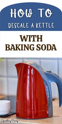 How to easily descale a kettle with bicarbonate of soda or baking soda without resorting to nasty chemicals.