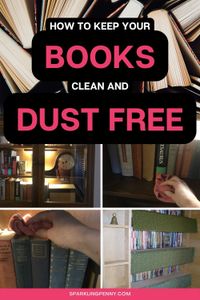 How to clean dusty books and how to clean your bookshelf, plus tips, tricks and hacks to keep your books clean and dust free.