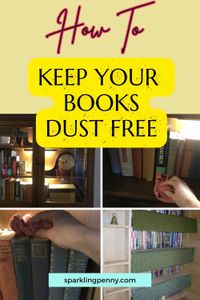 How to clean dusty books and how to clean your bookshelf, plus tips, tricks and hacks to keep your books clean and dust free.