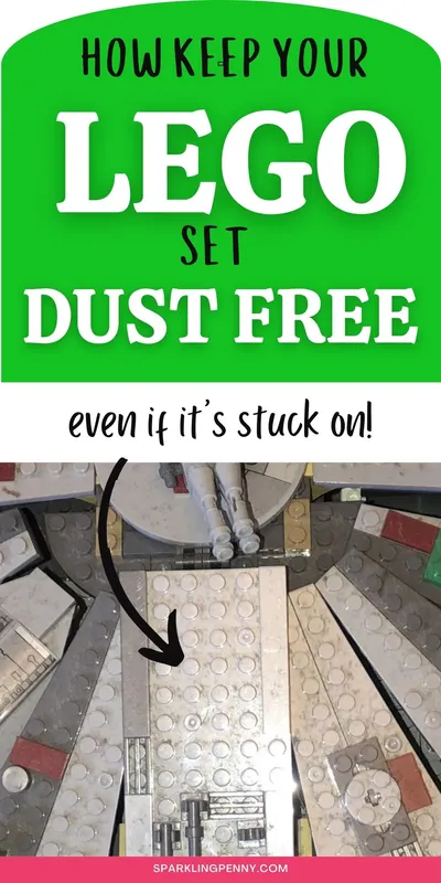Dusting lego sets is tricky. But there is no need to take it apart. Find out how clean your lego in the dishwasher to sanitize it plus how dust your lego set even if the dust is stuck on. Keep your lego set dust free and display it  with pride in your home with these cleaning hacks.