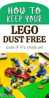 Dusting lego sets is tricky. But there is no need to take it apart. Find out how clean your lego in the dishwasher to sanitize it plus how dust your lego set even if the dust is stuck on. Keep your lego set dust free and display it  with pride in your home with these cleaning hacks.