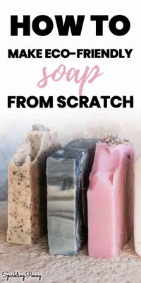 Easy recipe for making eco-friendly soap without using lye.