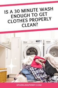 A short wash is perfect for lightly soiled items as long as your load is small and you pretreat stains. Find out more inside this post.
