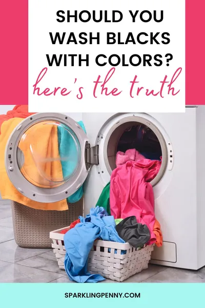 Is it okay to wash black clothes with colored clothes?