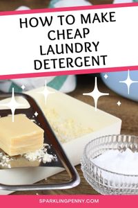 How to make your own laundry detergent with washing soda crystals, borax and bar soap and customize it with your favourite scents.