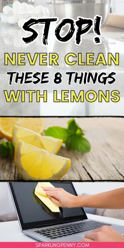 Lemons are great natural cleaners, however, there are several things in your home that should not be cleaned with lemons or lemon juice to avoid costly damage.