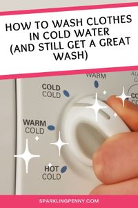 Laundry tips on how to wash clothes in cold water and still get a brilliant wash.