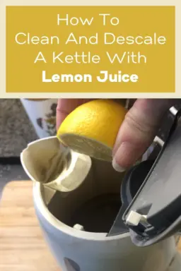 cleaning kettle with lemons