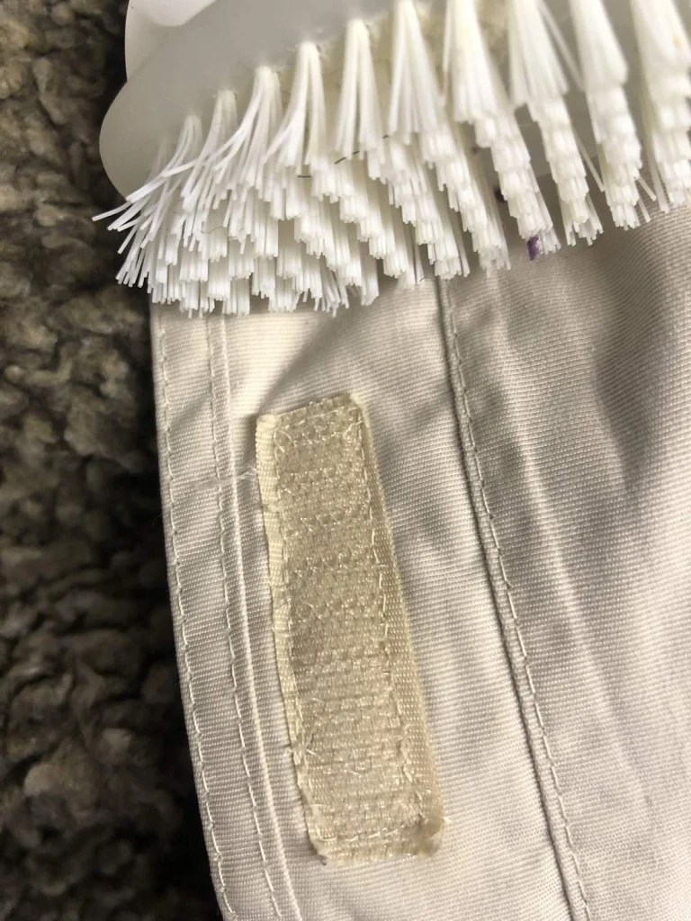 coat with cleaned velcro