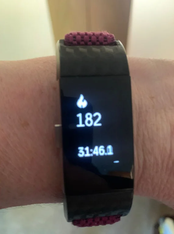 fitbit reading after vacuuming