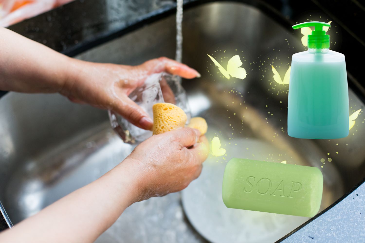 Is It OK To Wash Dishes With Hand Soap? - Sparkling Penny