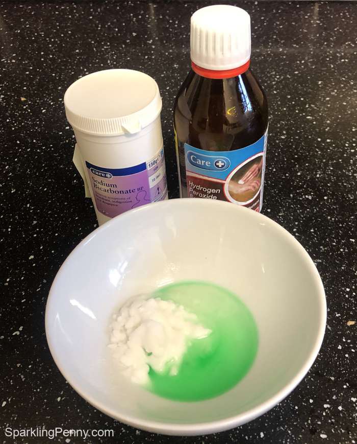 ingredients for homemade grout cleaner
