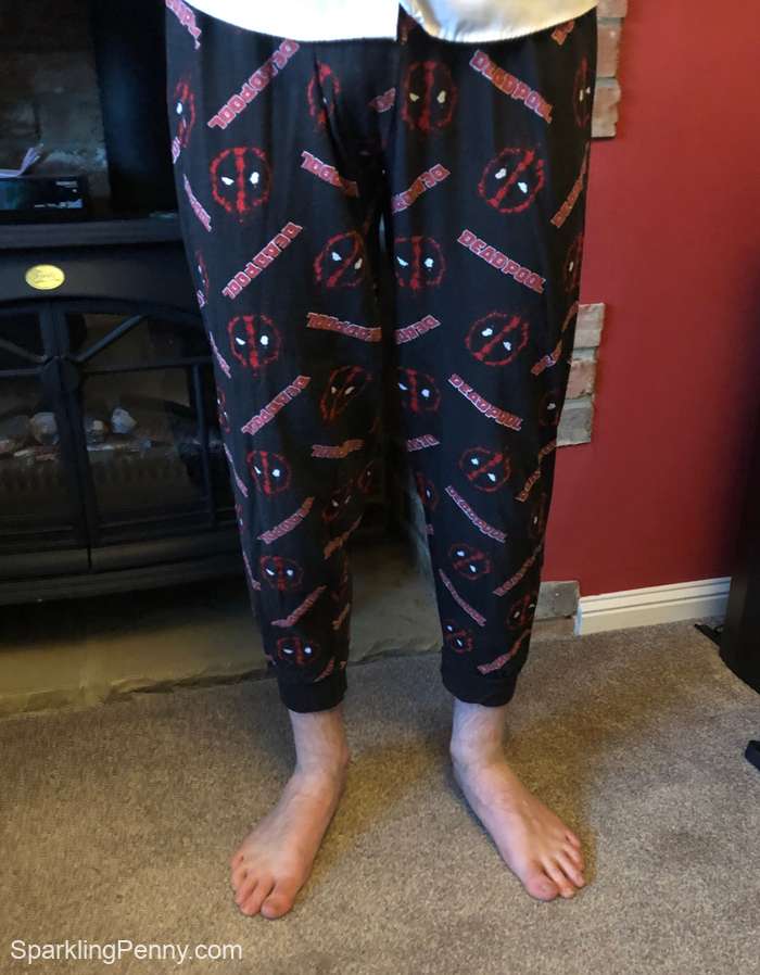 Pyjama bottoms before unshrinking