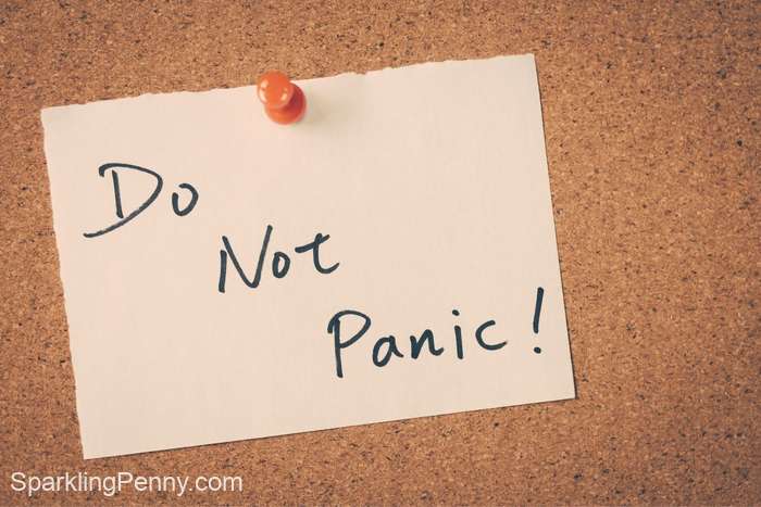 do not panic sign