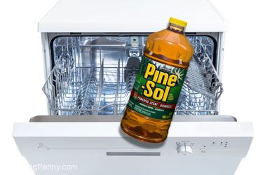 can you use pine sol in the dishwasher