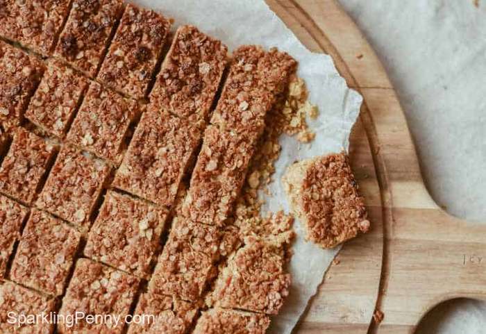 homemade flapjacks keep you satisfied until the next meal