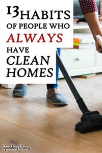 13 Habits Of People Who Always Have Clean Homes