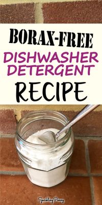 Homemade Dishwasher Detergent Recipe Without Borax