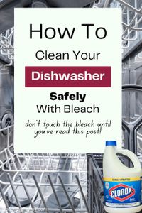 How To Clean A Dishwasher With Bleach (safely)