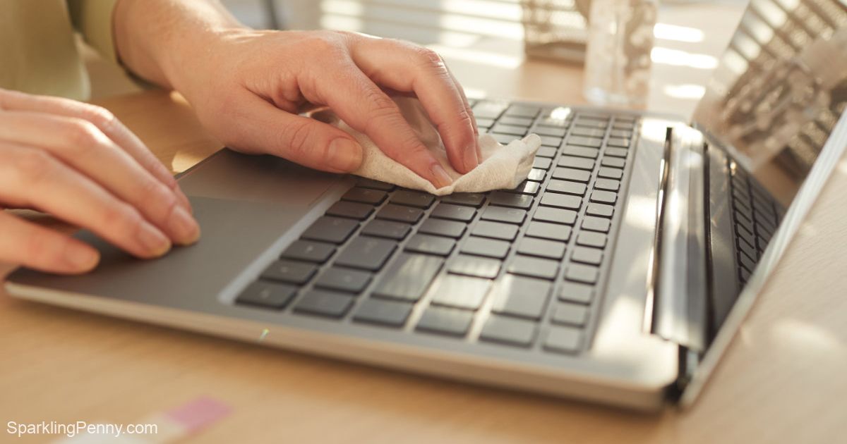 how to clean a sticky keyboard on a laptop