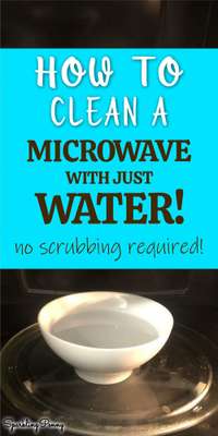 How To Clean A Microwave With Just Water (no scrubbing)