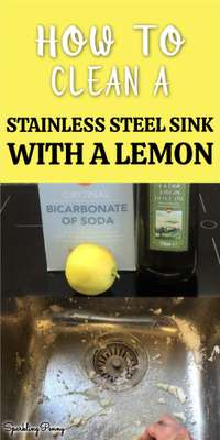 How To Clean A Stainless Steel Sink With A Lemon