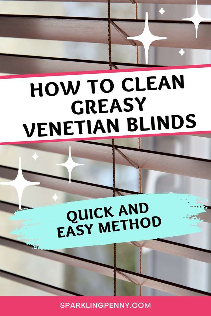 how to clean greasy venetian blinds