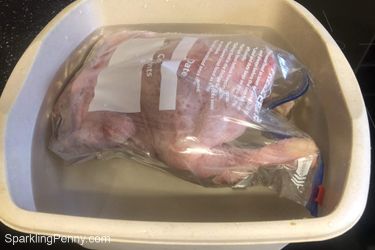 how to defrost a whole chicken fast