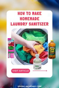 How To Make Homemade Laundry Sanitizer
