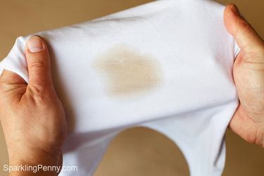 how to remove tea stains from white clothes