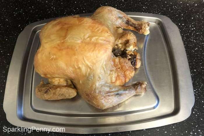 Roast chicken just out of the oven