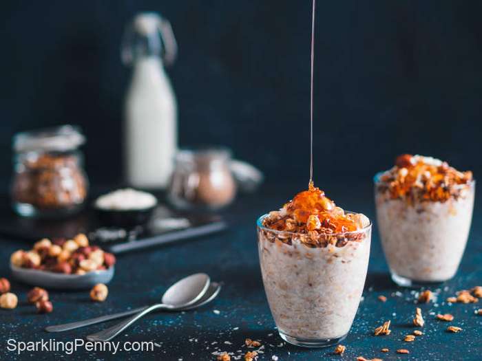 gingerbread and coconut overnight oats