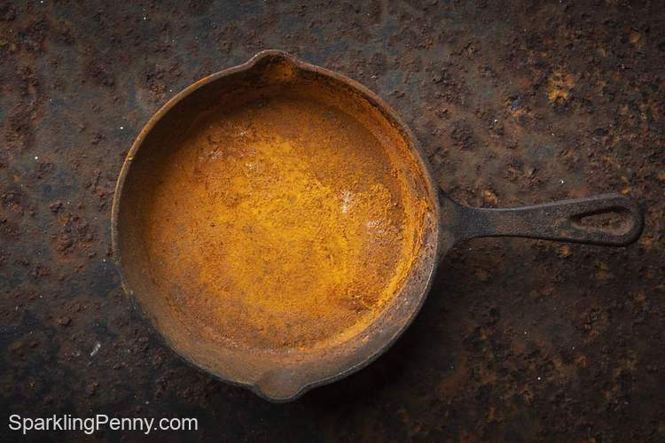 when to throw away a cast iron skillet
