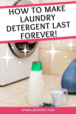 Make your laundry day more eco friendly by using less detergent with these amazing tips.